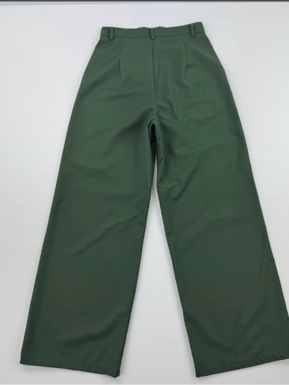 Cider Forest Green High Waisted Wide Leg Trousers • Size Small - Picture 3 of 9